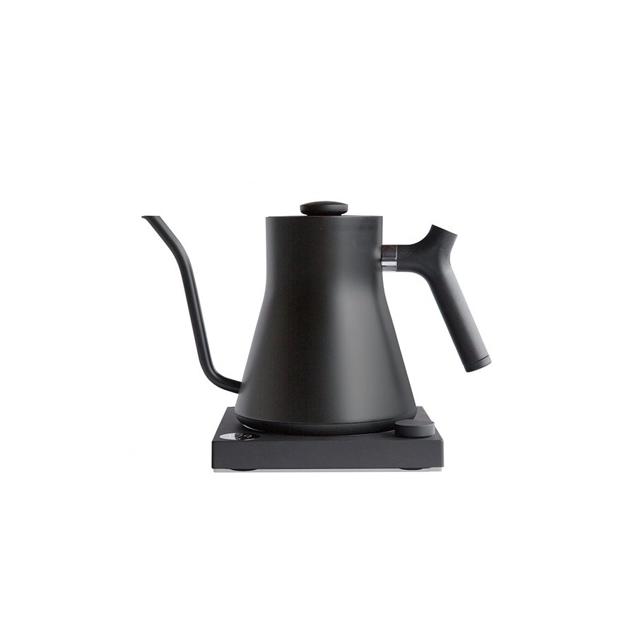 Bouilloire à Café En Inox 1,2 L – Bec Col De Cygne, Poignée Confort, Joint Bambou | Pour Préparation Manuelle, Thé, Café Filtre, Compatible Induction