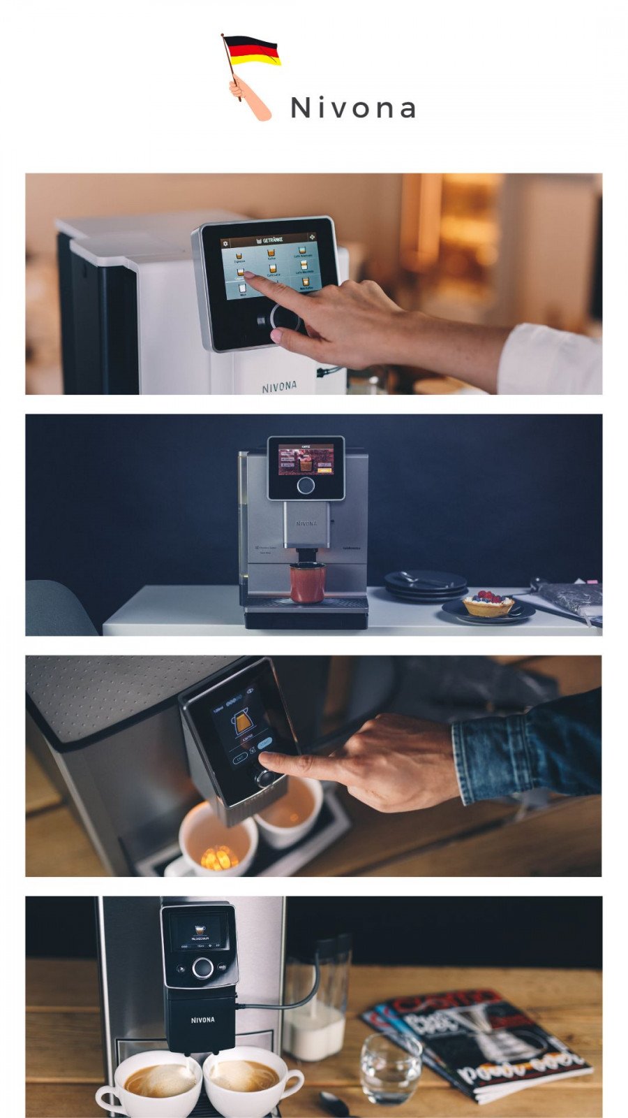 Automatic coffee machines for the office: Nivona vs Saeco :: Green ...