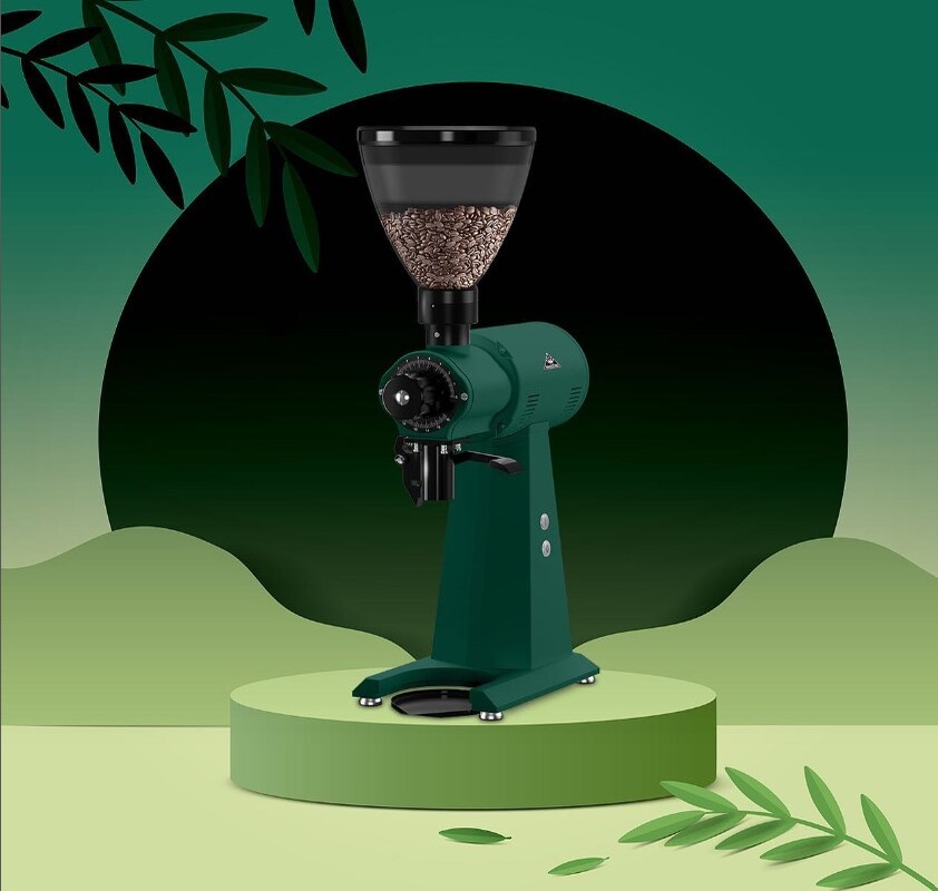 Domácí mlýnek na kávu Eureka Atom 60 - zelený.
