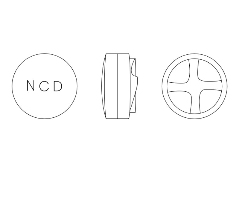 technický nákres NCD distributoru kávy