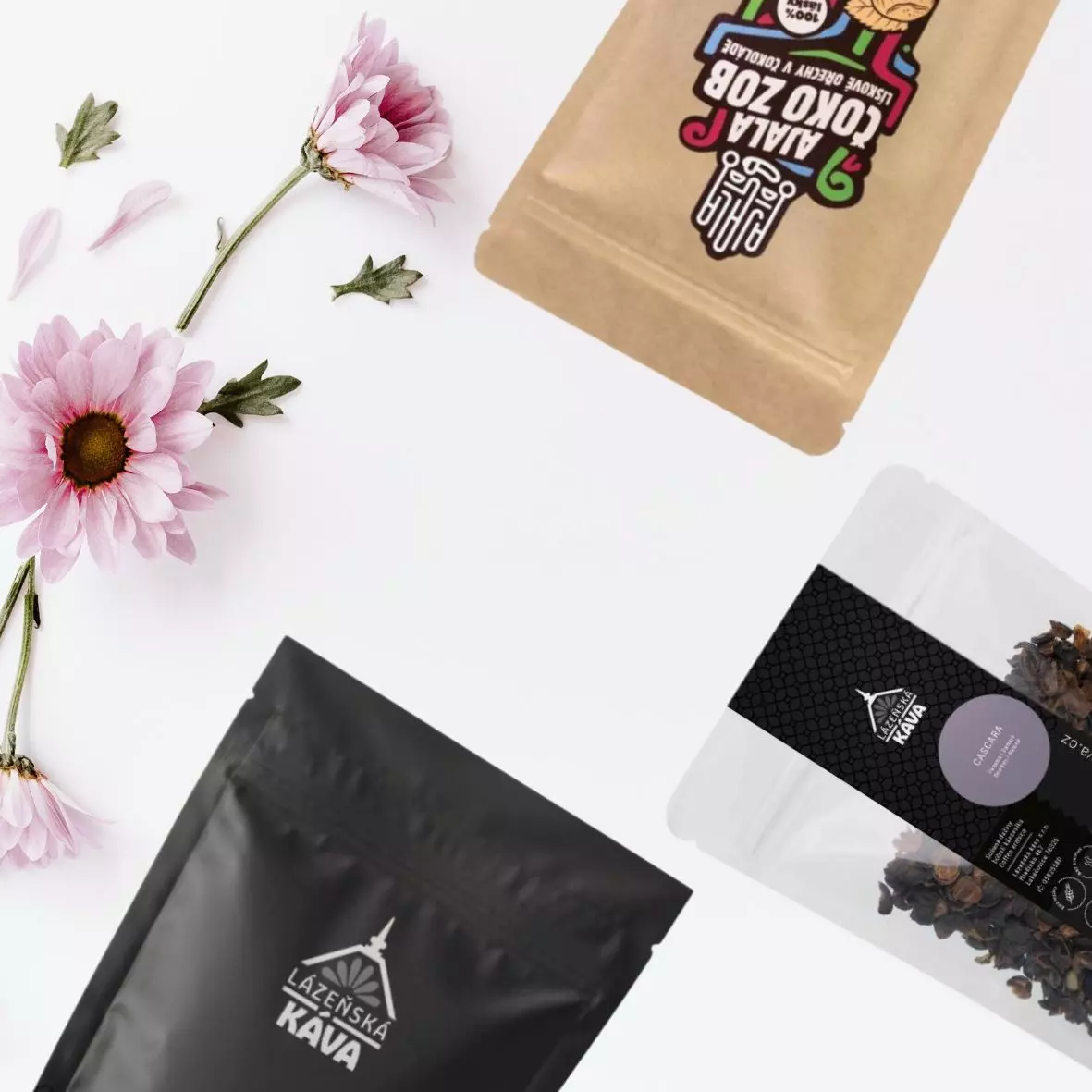 Cadeauset: Cascara, espresso en met chocolade bedekte noten
