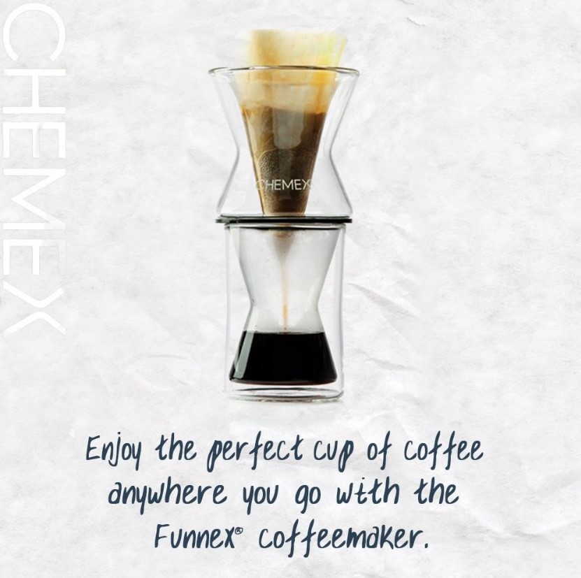 grafika chemx funnex příprava filtrované kávy